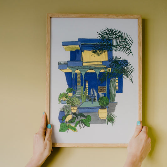 Jardin Majorelle Morocco Travel Art Print