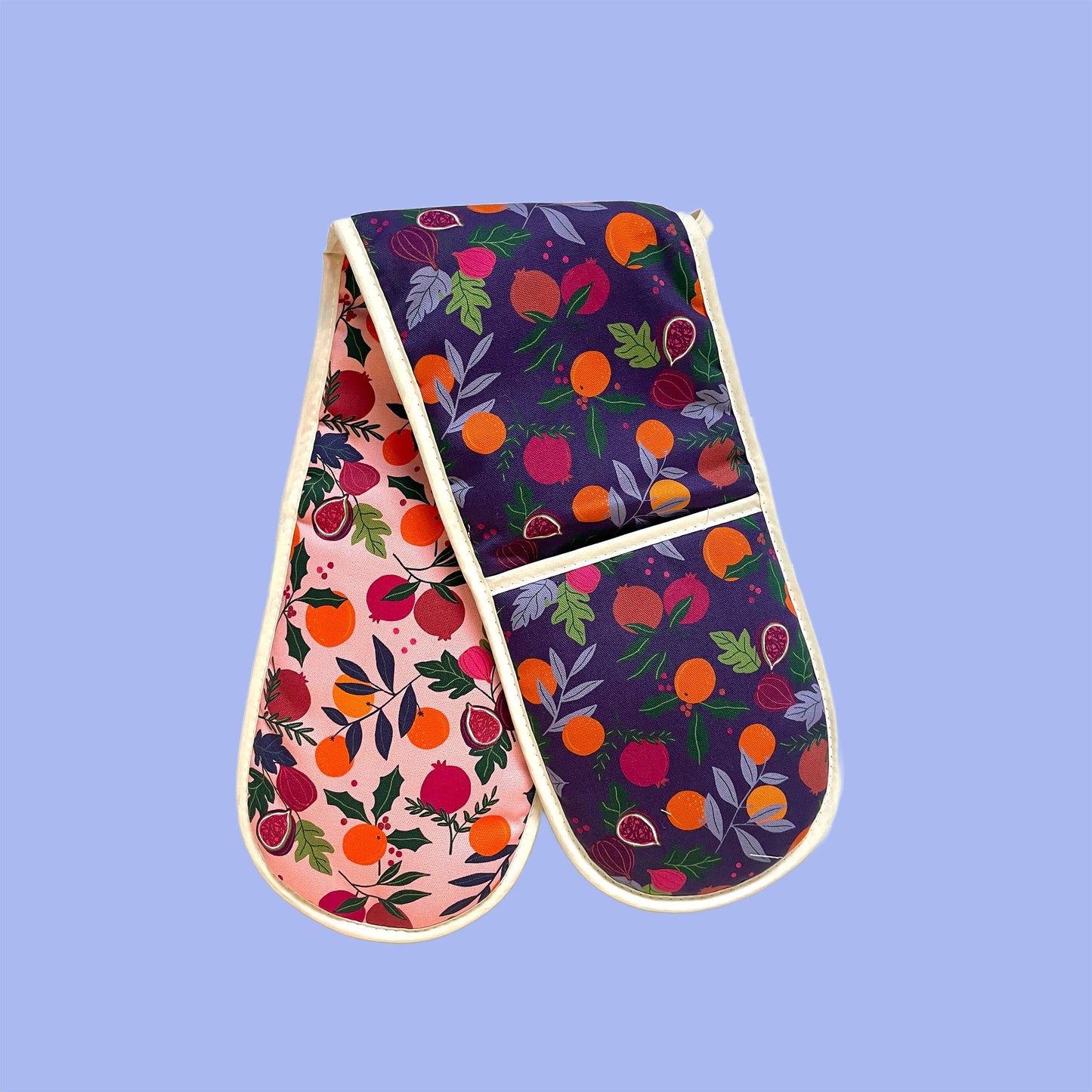 Botanical Fruits Organic Cotton oven gloves