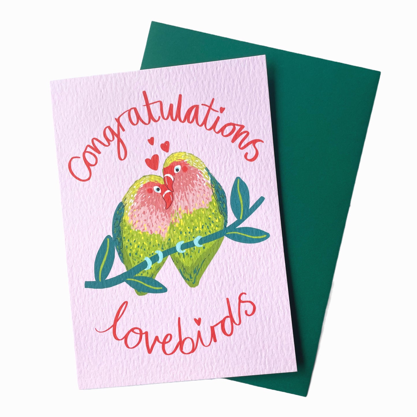 Congratulations Lovebirds Card