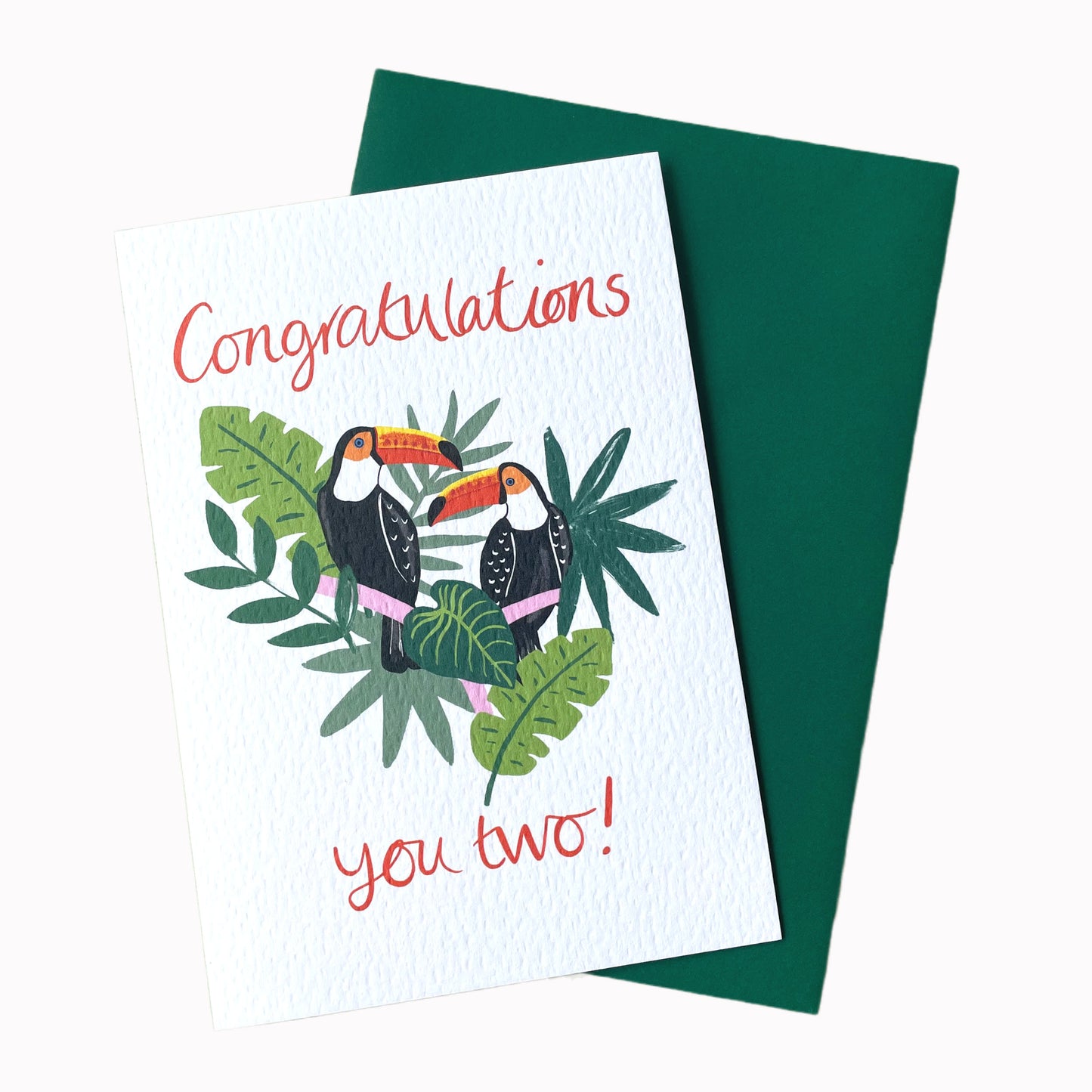 Congratulations you two!' Toucans Card