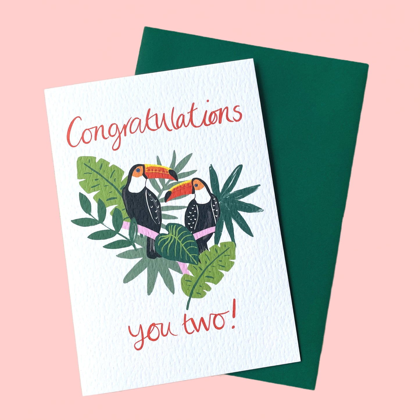 Congratulations you two!' Toucans Card