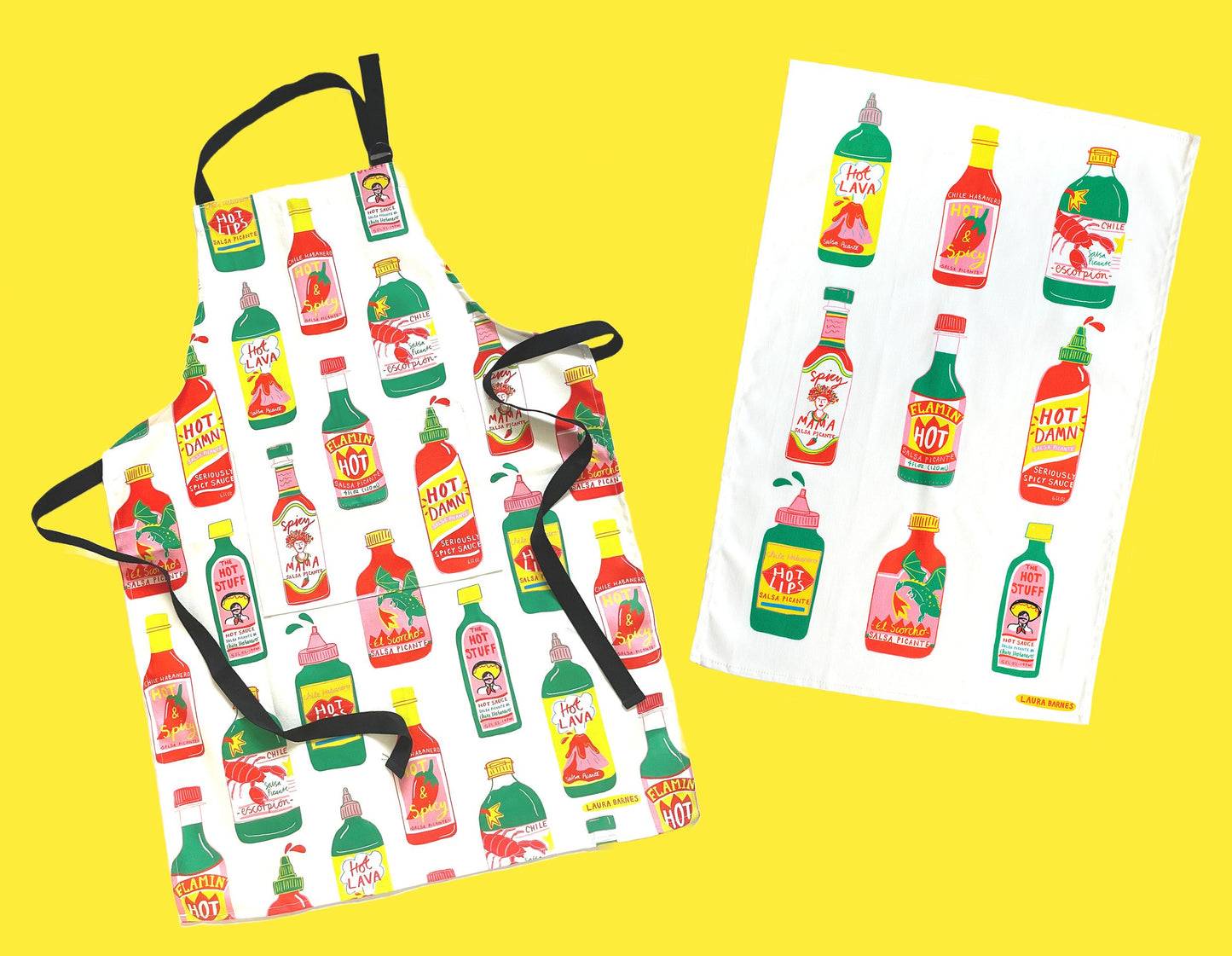 Hot Sauce Organic Cotton Apron