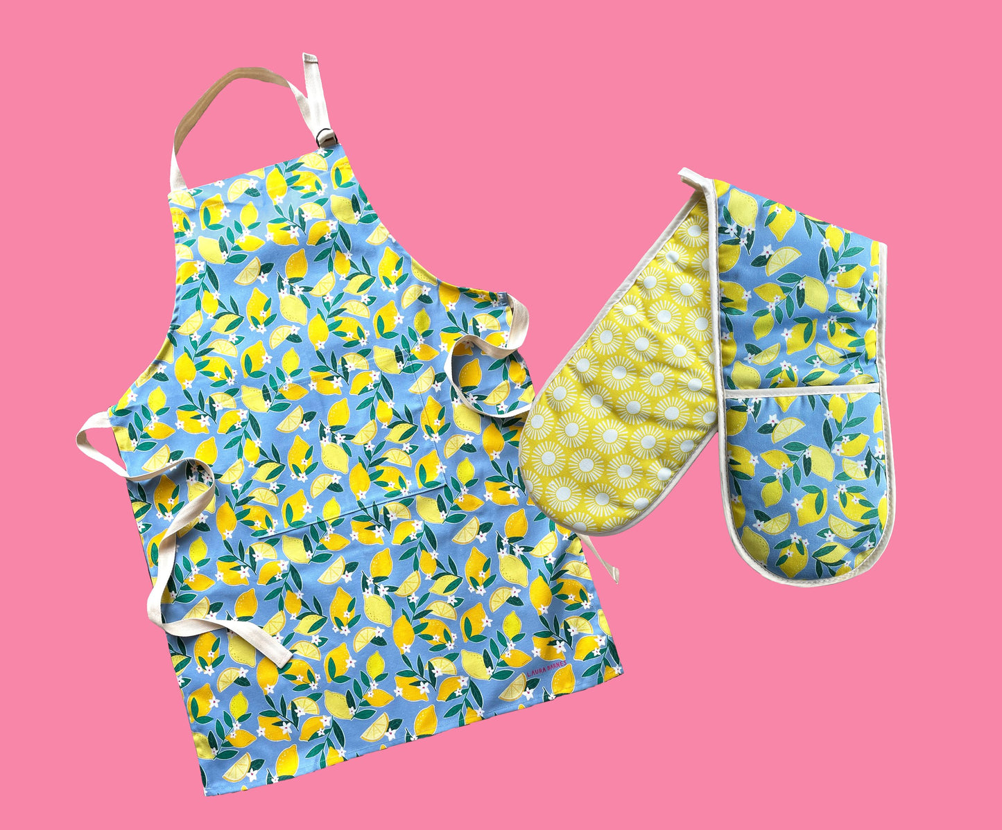 Sorrento Lemons Organic Cotton oven gloves