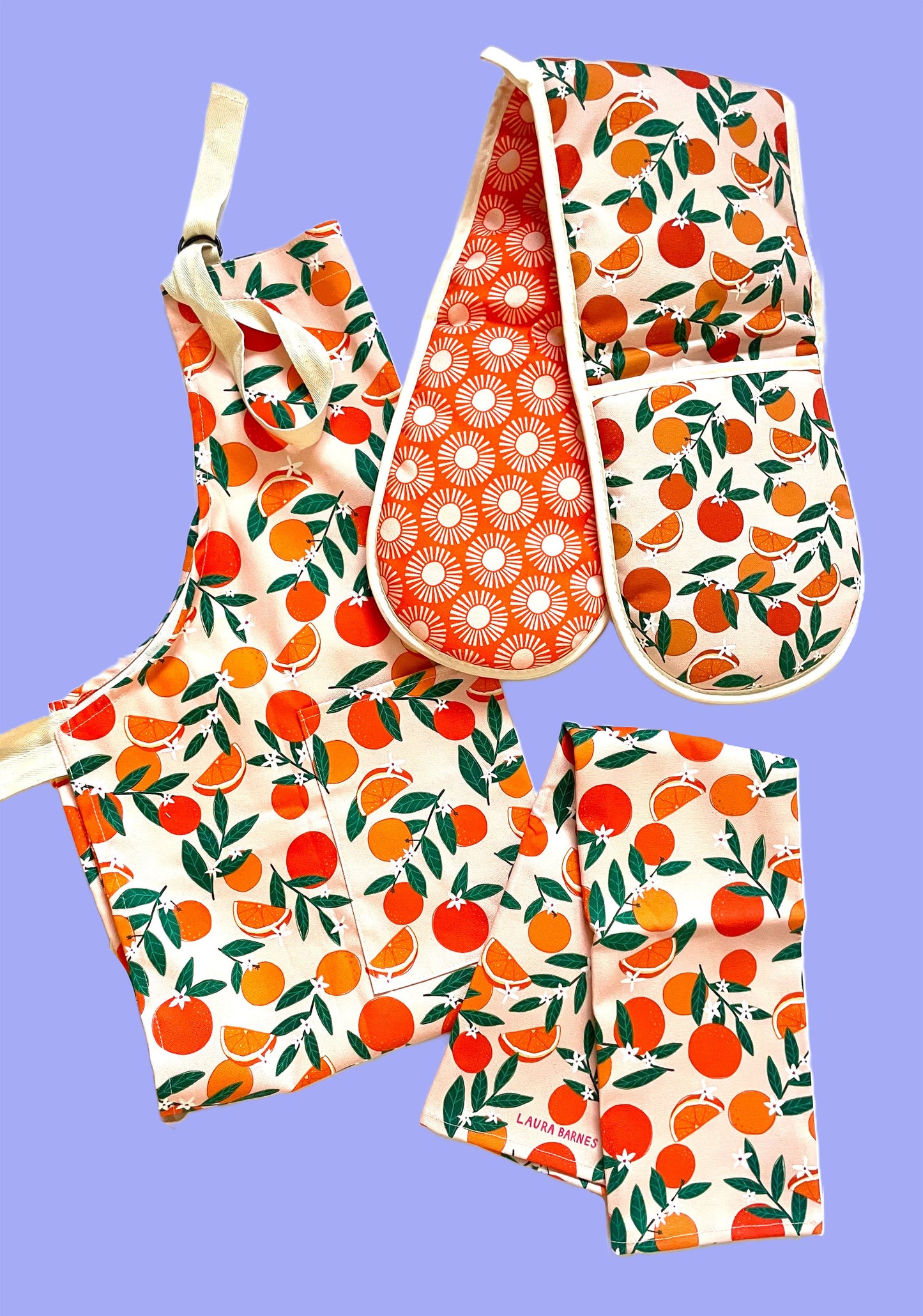 Sevilla Oranges Organic Cotton oven gloves