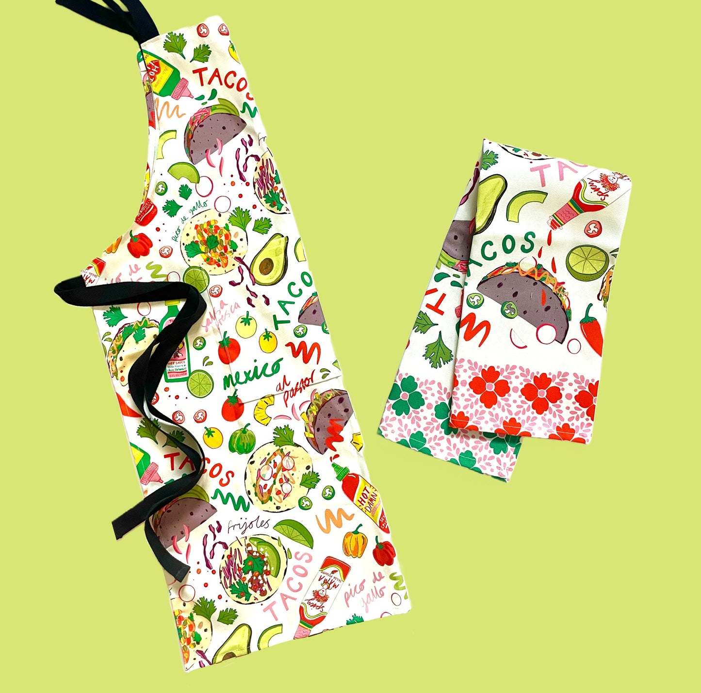 Tacos Organic Cotton Apron