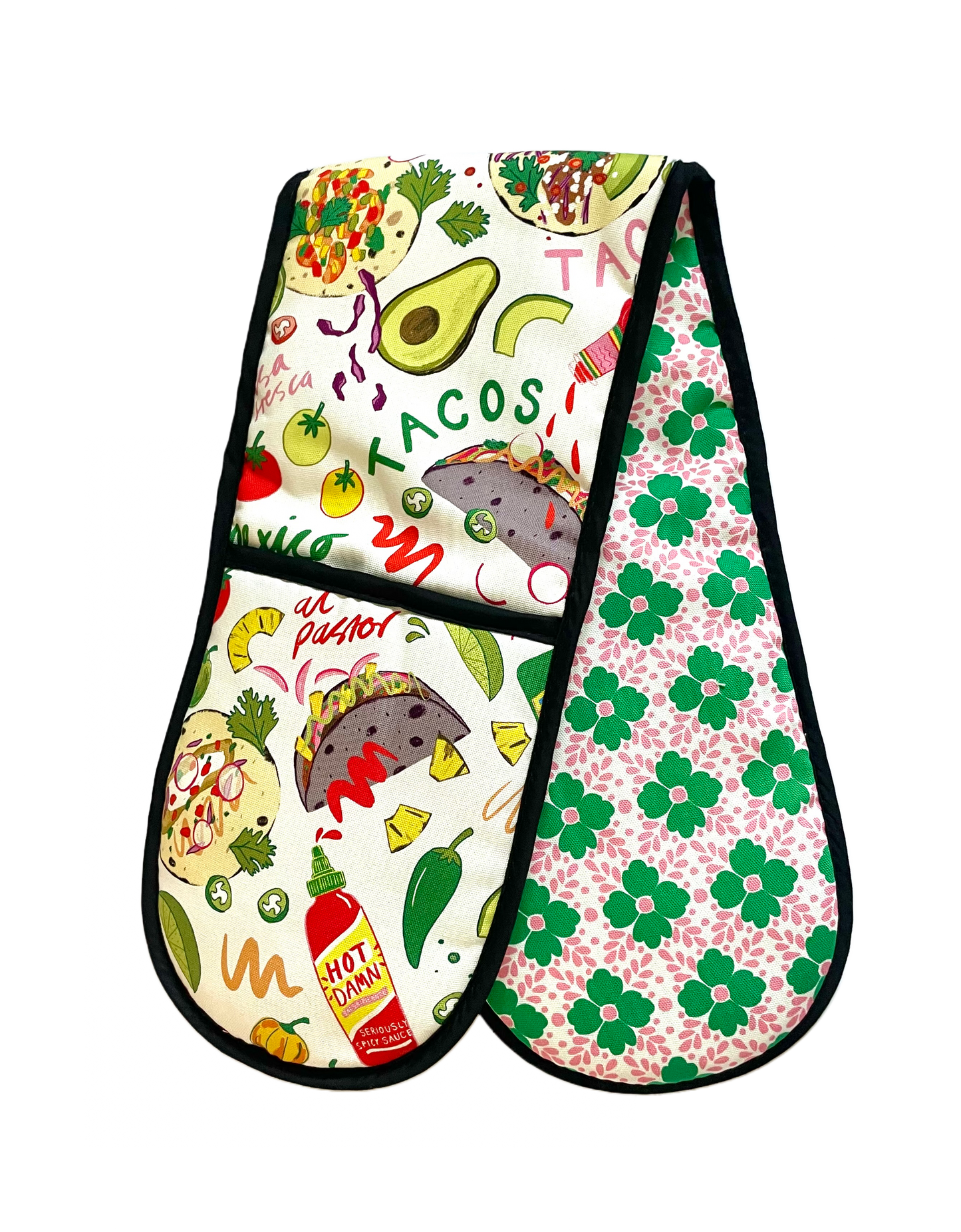 Tacos Organic Cotton Oven Gloves