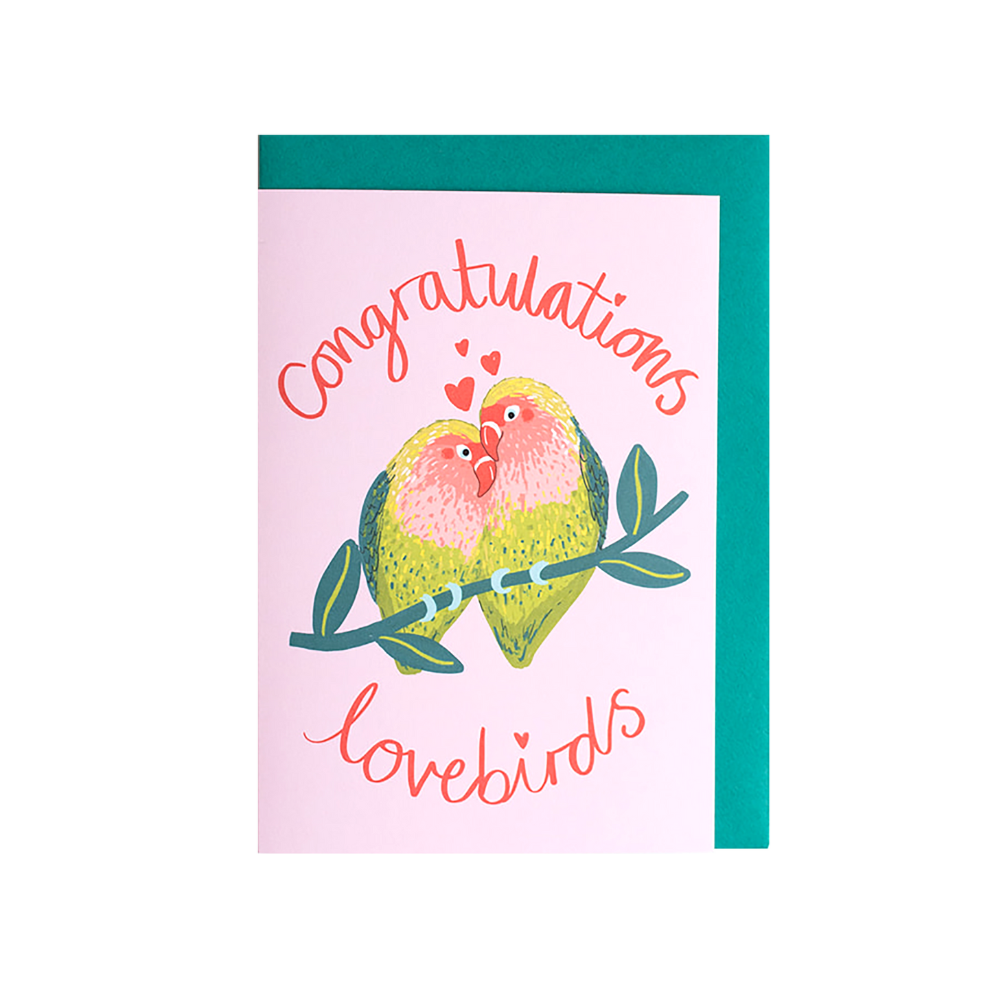 Congratulations Lovebirds Card