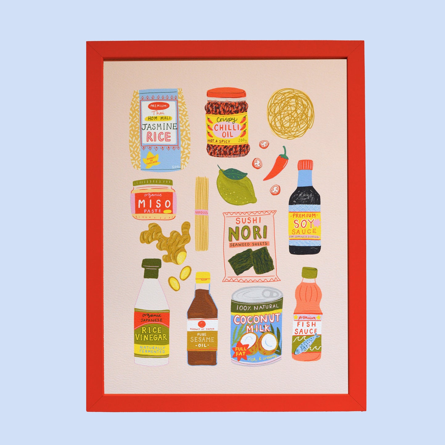 Asian ingredients Art Print