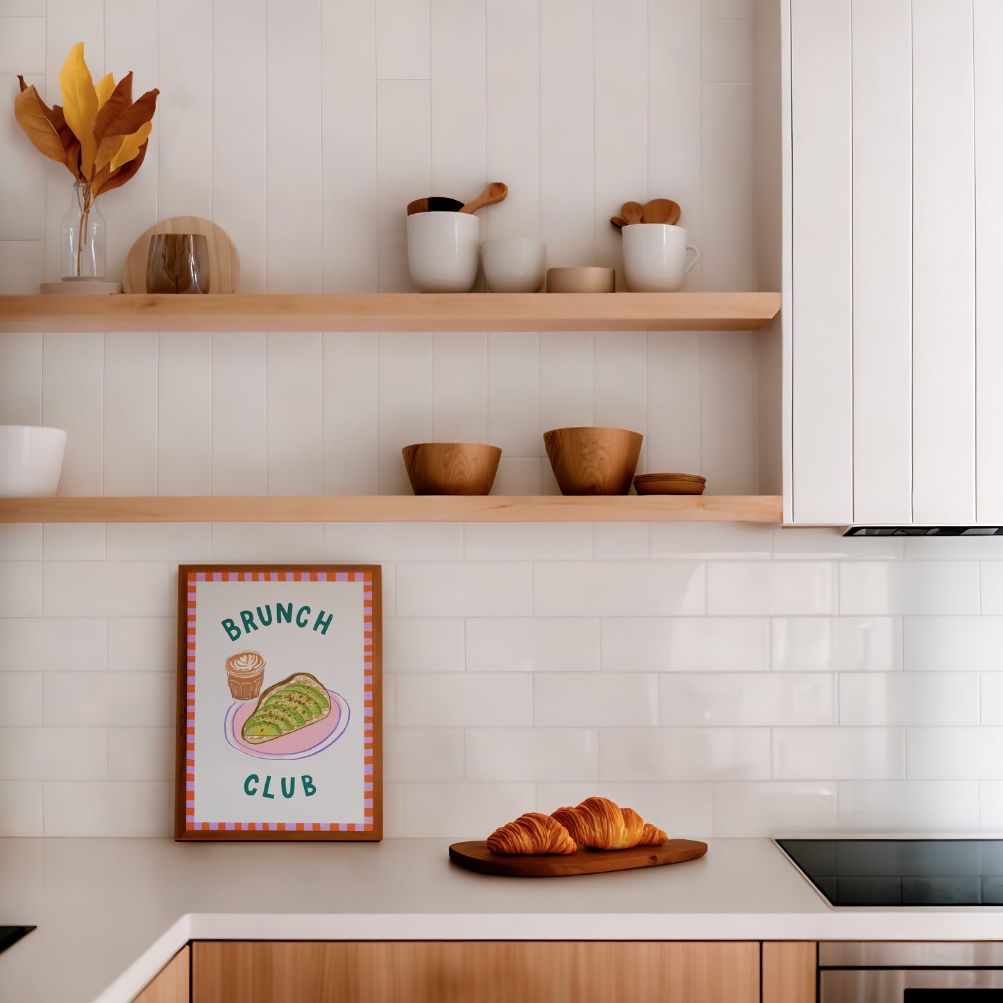 Brunch Club Art Print: Avocado on toast