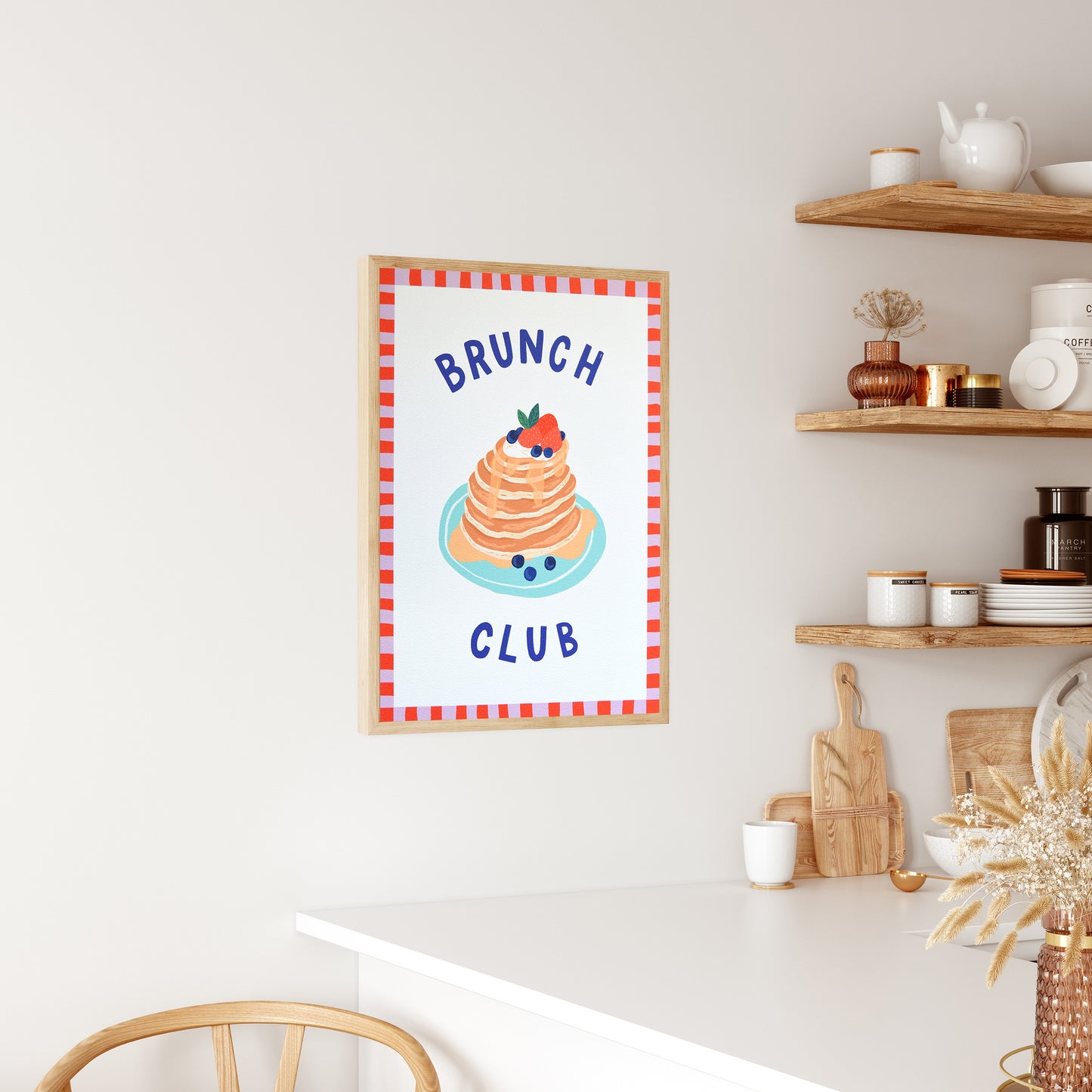 Brunch Club Art Print: Pancakes