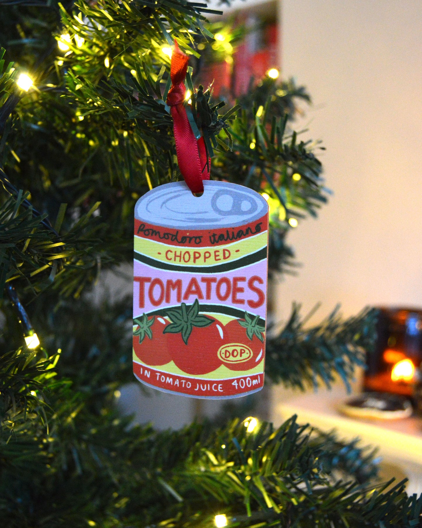 Chopped Tomatoes Christmas Decoration