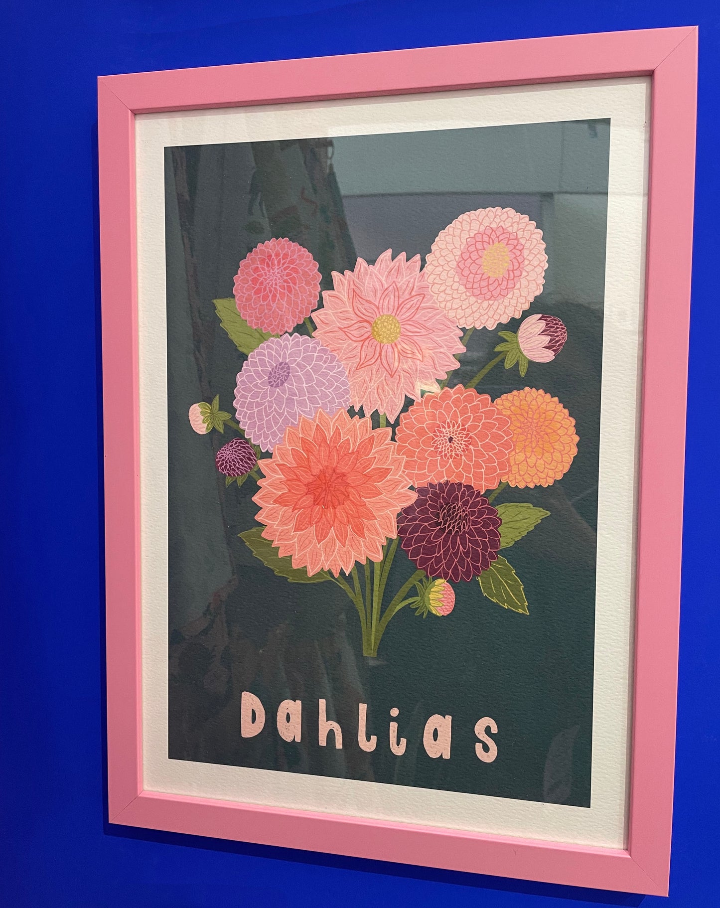 Dahlias Flower Art Print