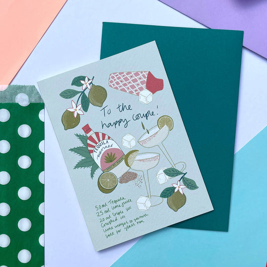 To the Happy Couple, Wedding Margs card