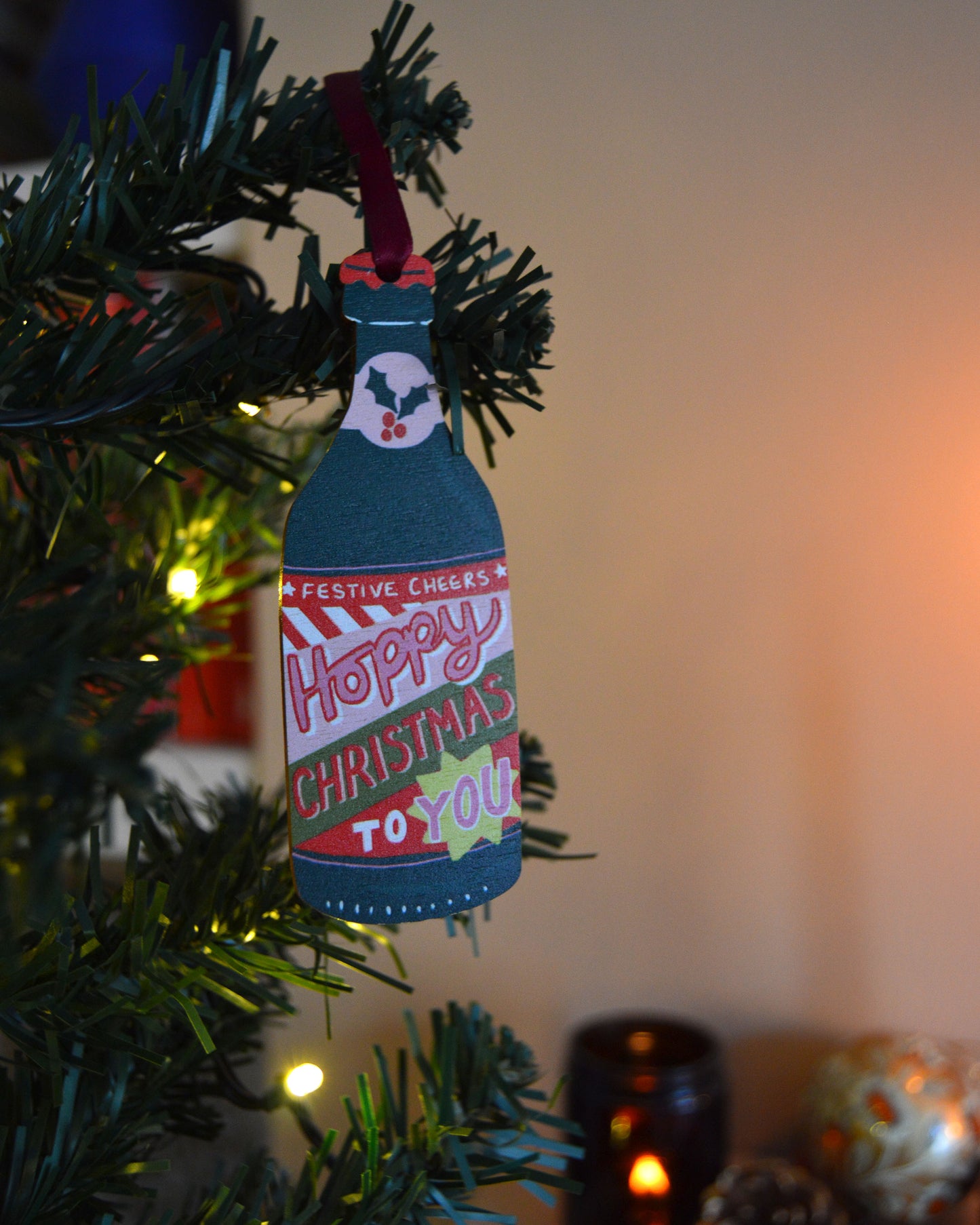 Beer Bottle Christmas Decoration