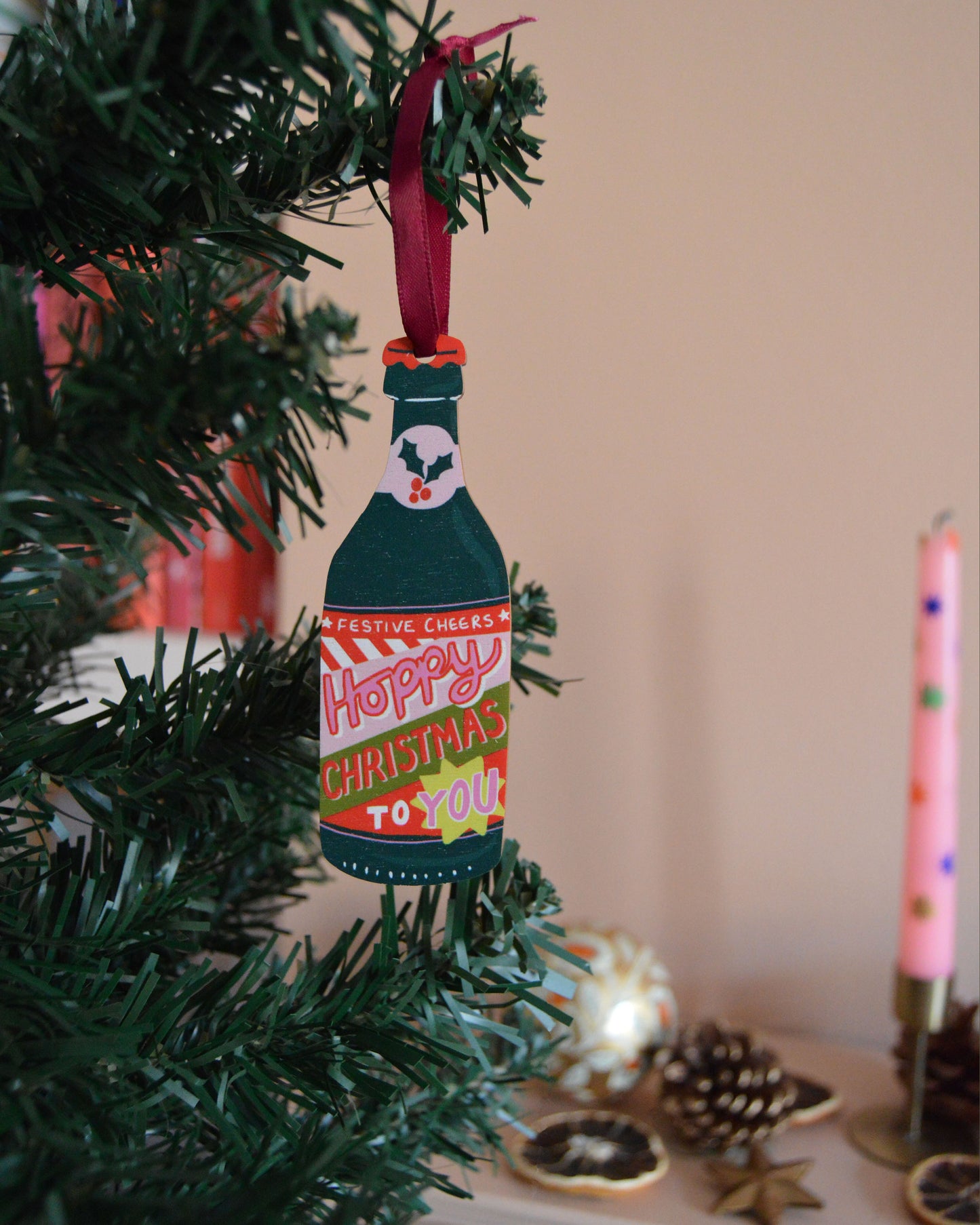 Beer Bottle Christmas Decoration