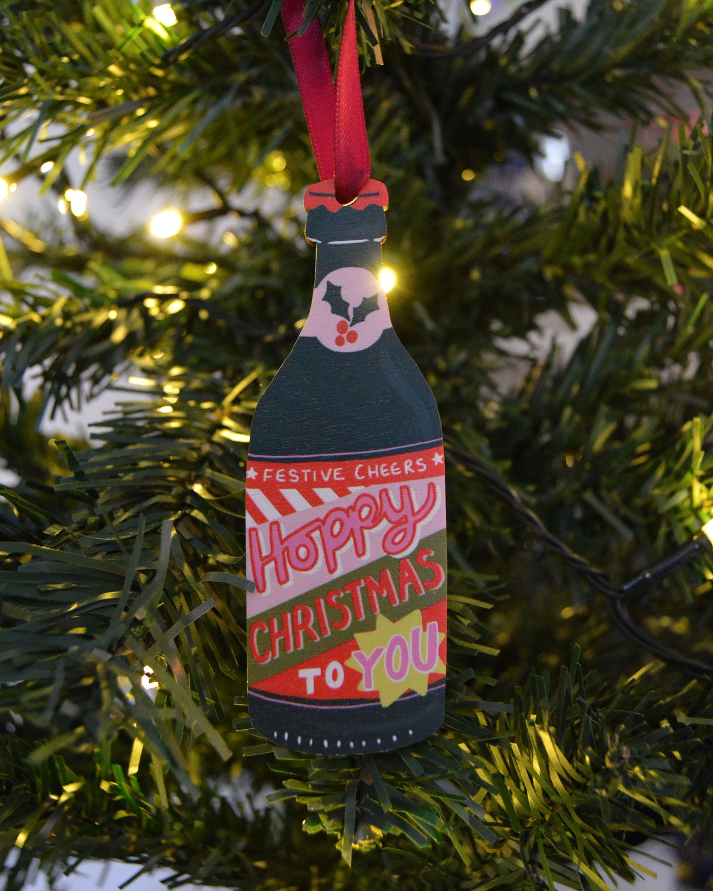 Beer Bottle Christmas Decoration