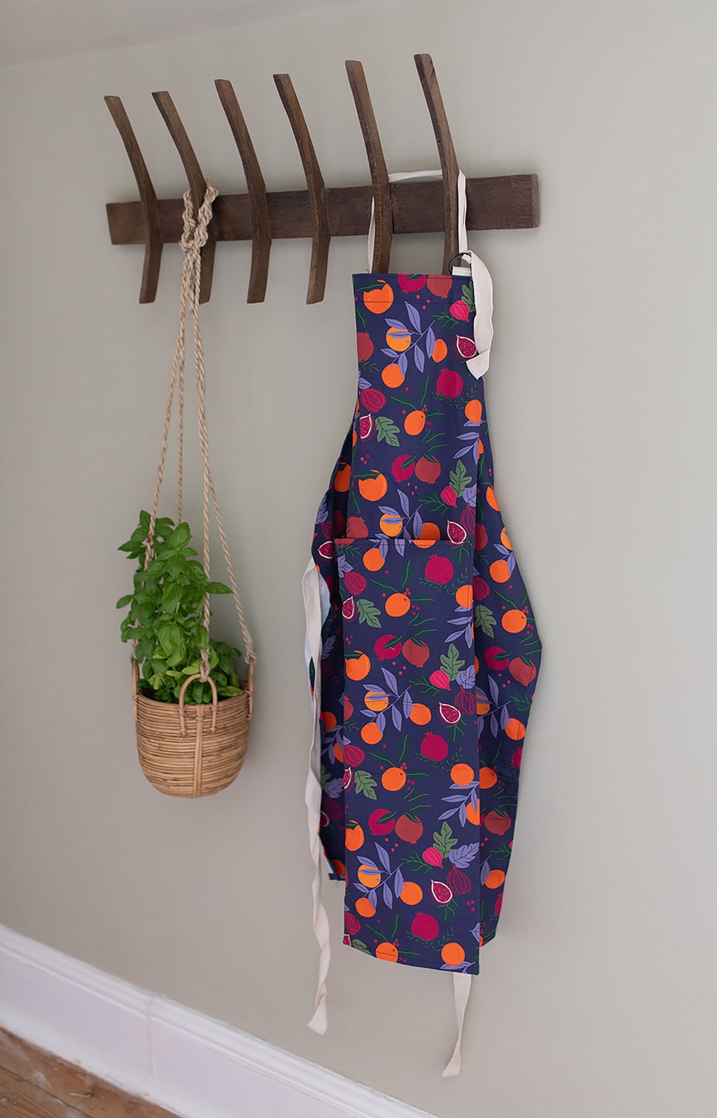 Botanical Fruits Organic Cotton Apron