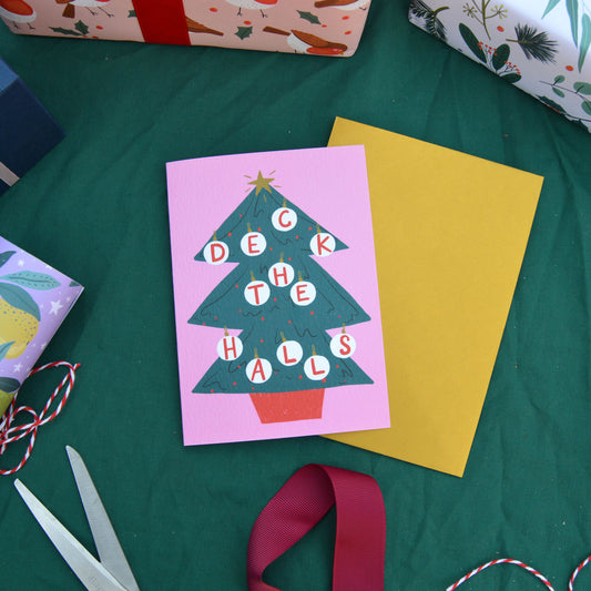 Deck the Halls - Christmas Tree card