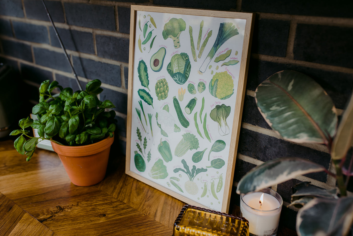 Green Vegetables Art Print