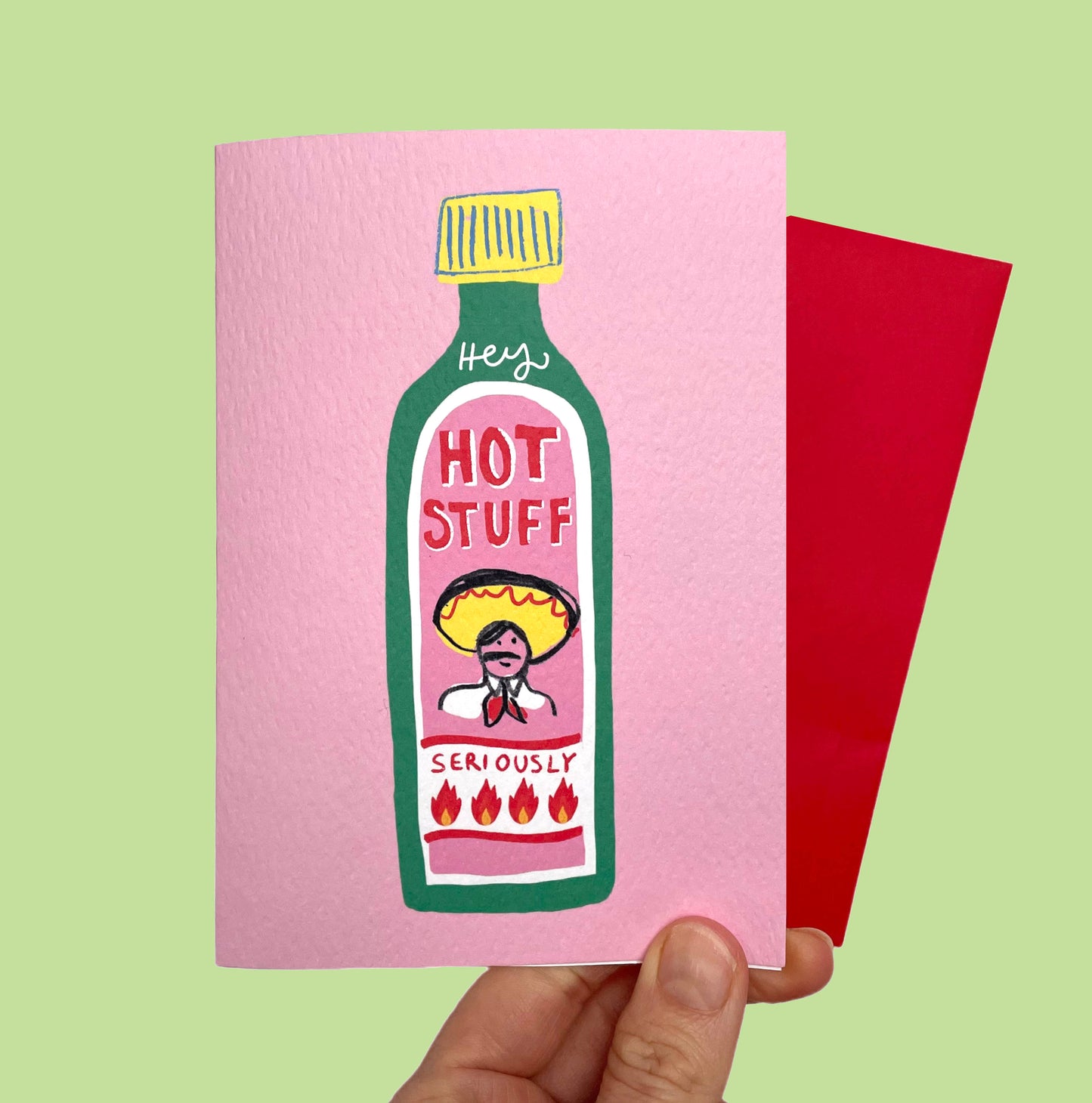 Hey hot stuff card