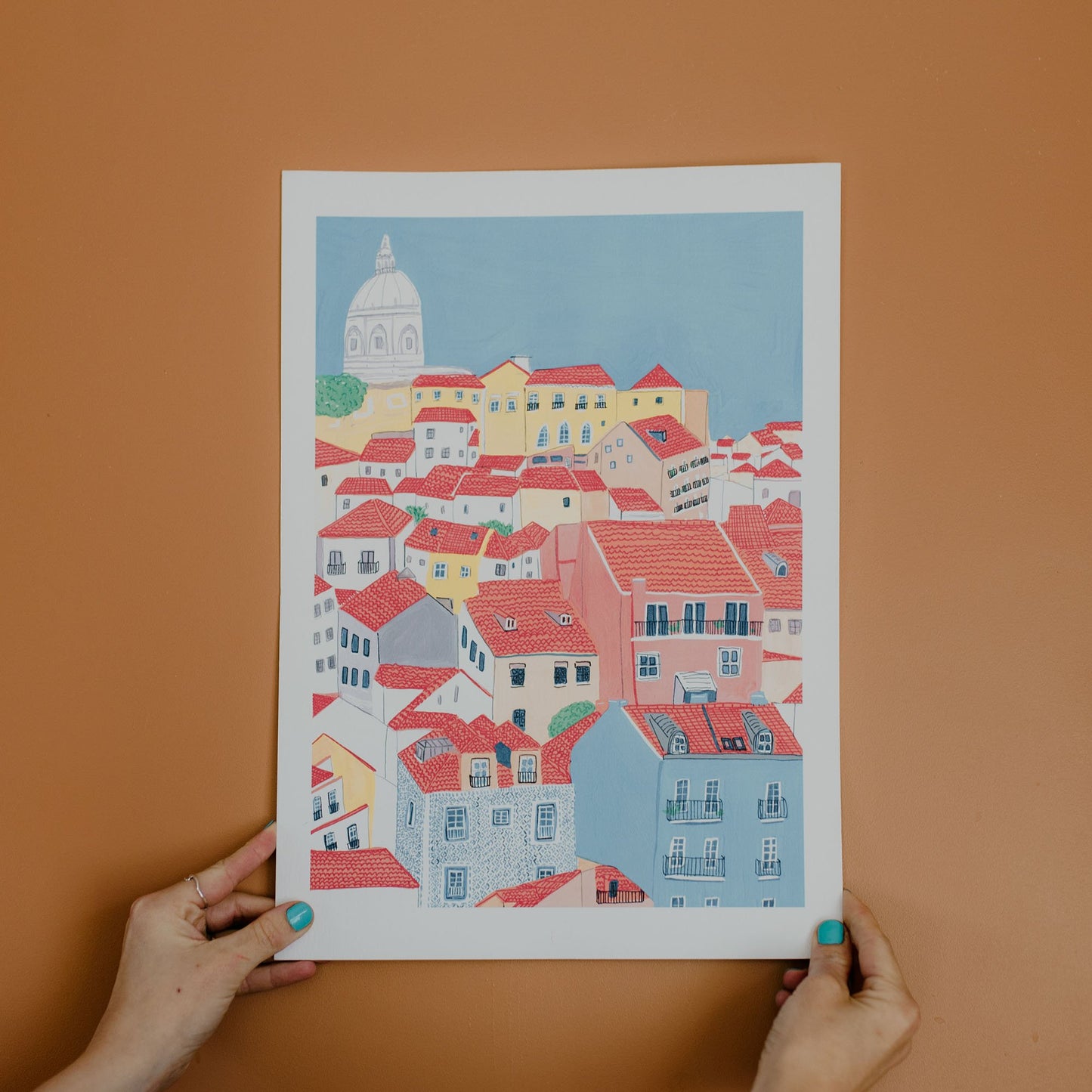 Lisbon Rooftops Travel Art Print