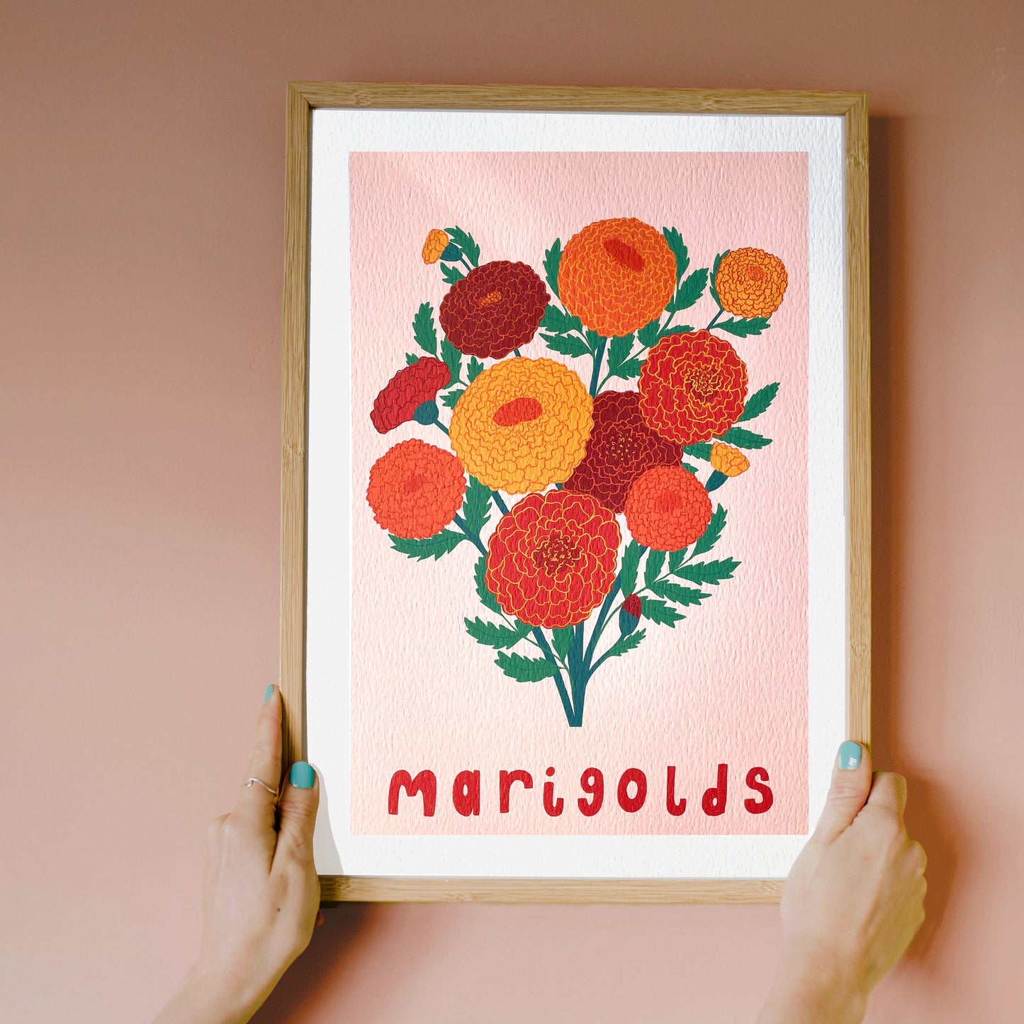 Marigolds Flower Art Print