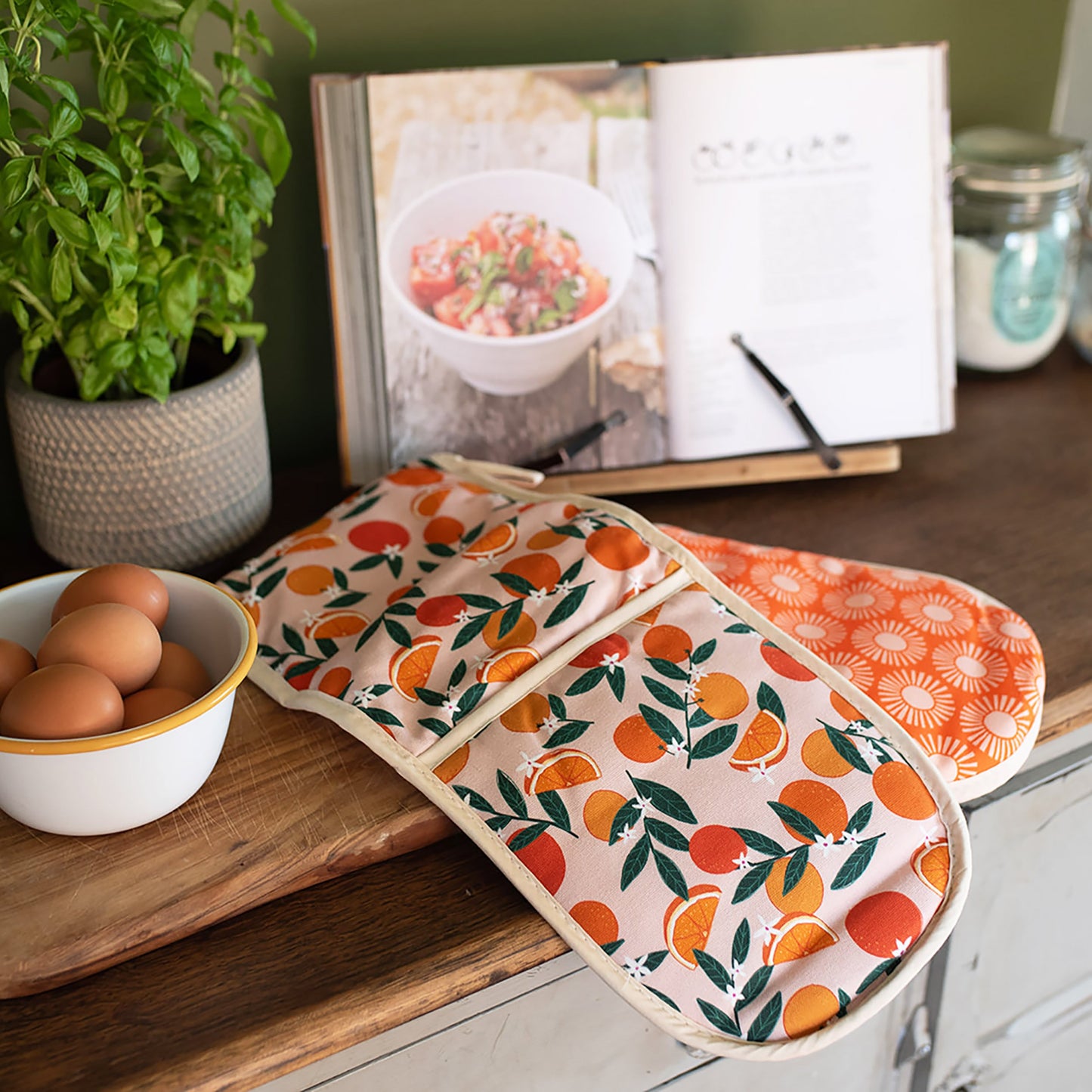 Sevilla Oranges Organic Cotton oven gloves