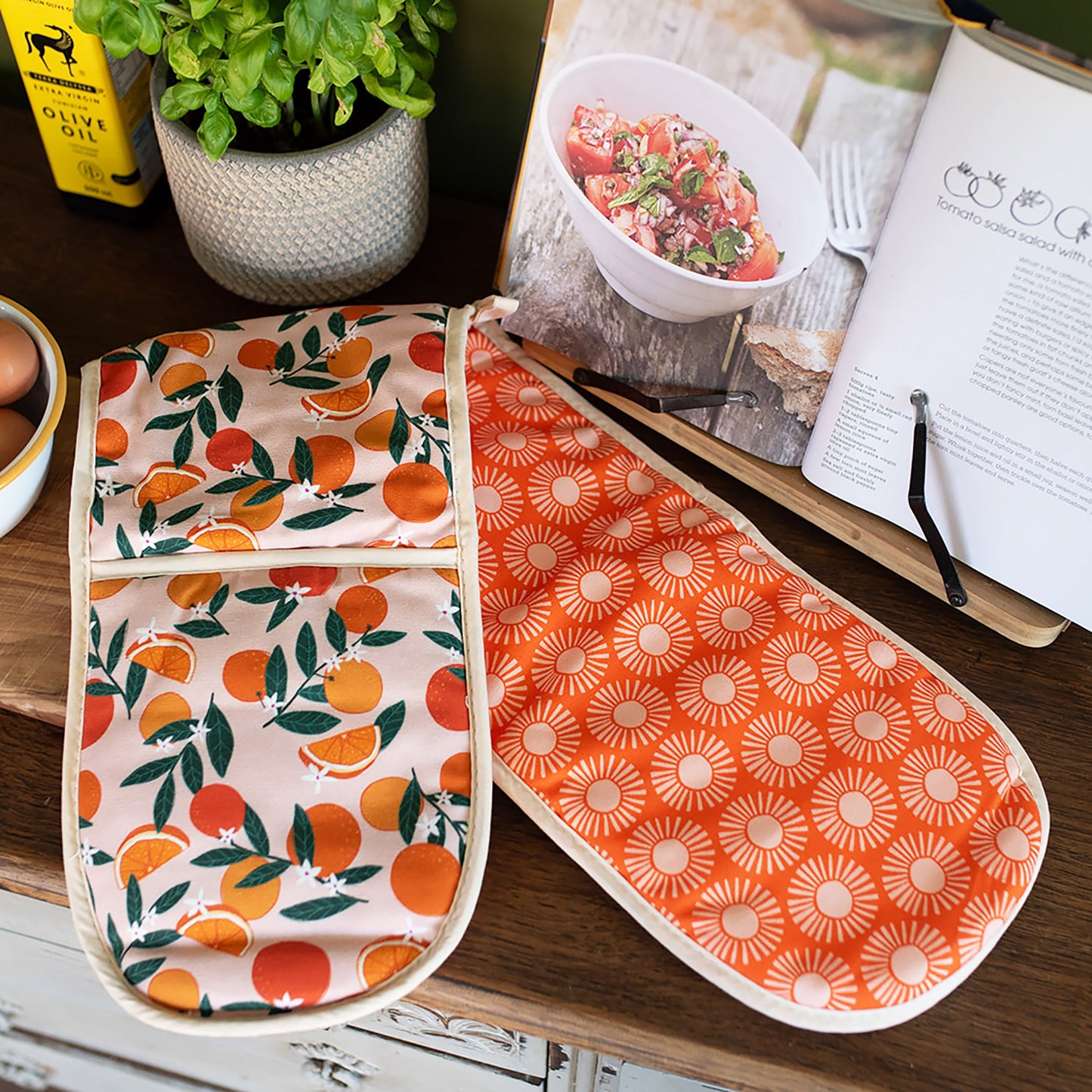 Sevilla Oranges Organic Cotton oven gloves