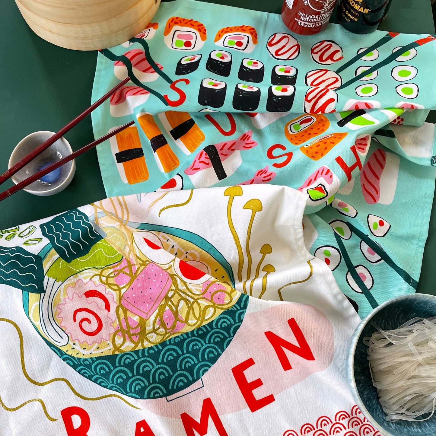 Ramen Organic Cotton Tea Towel