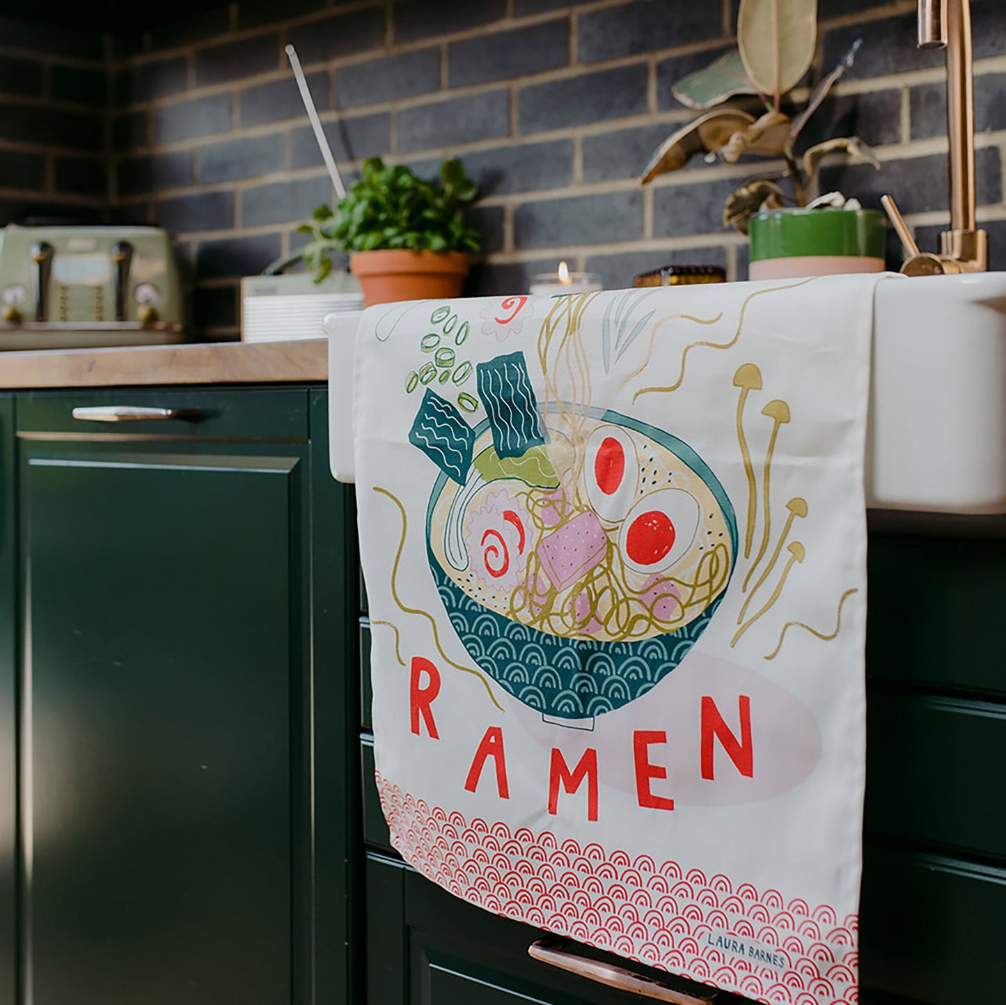 Ramen Organic Cotton Tea Towel