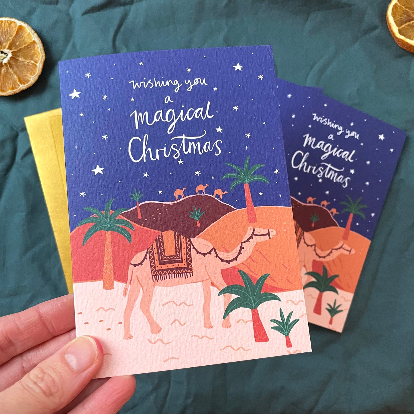 Magical Desert Christmas card