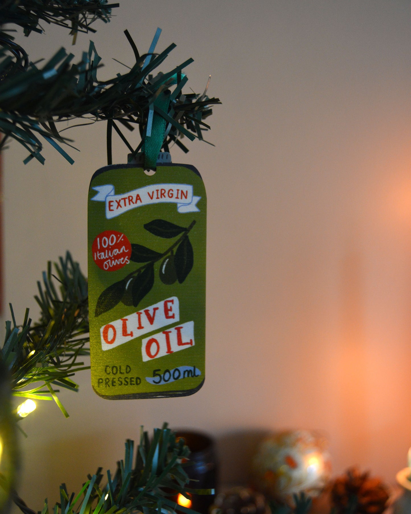 Olive Oil Can Christmas Decoration