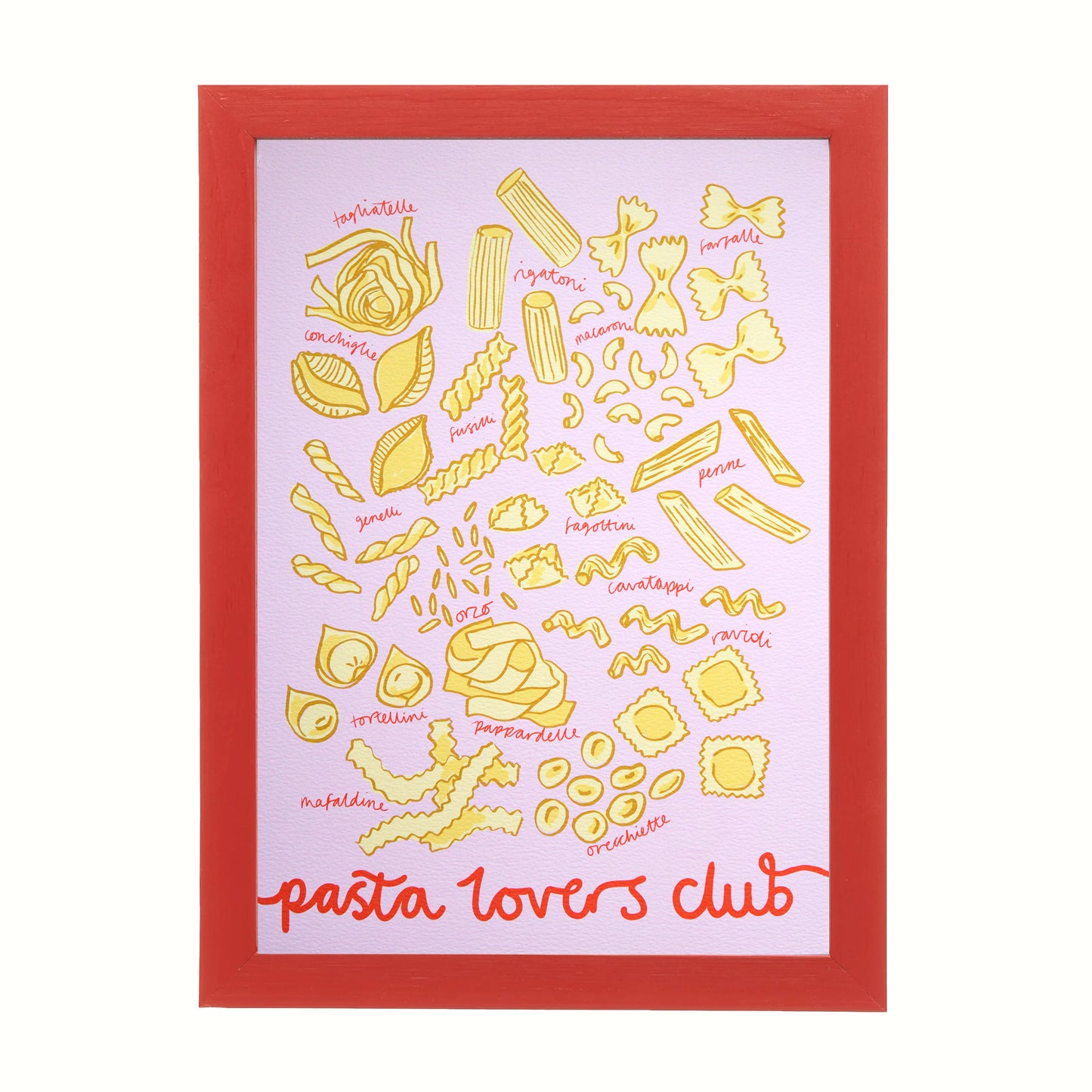 Pasta lovers Club Art Print