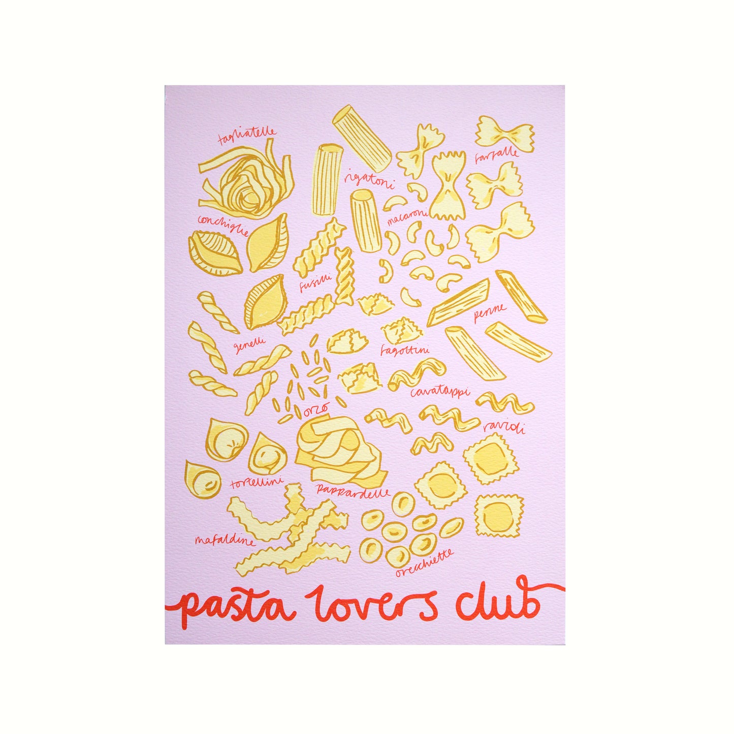 Pasta lovers Club Art Print