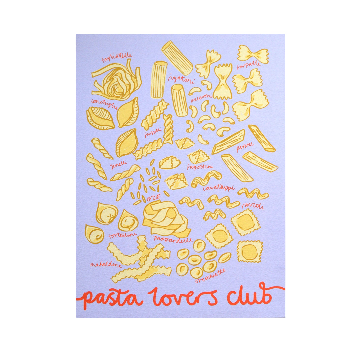 Pasta lovers Club Art Print