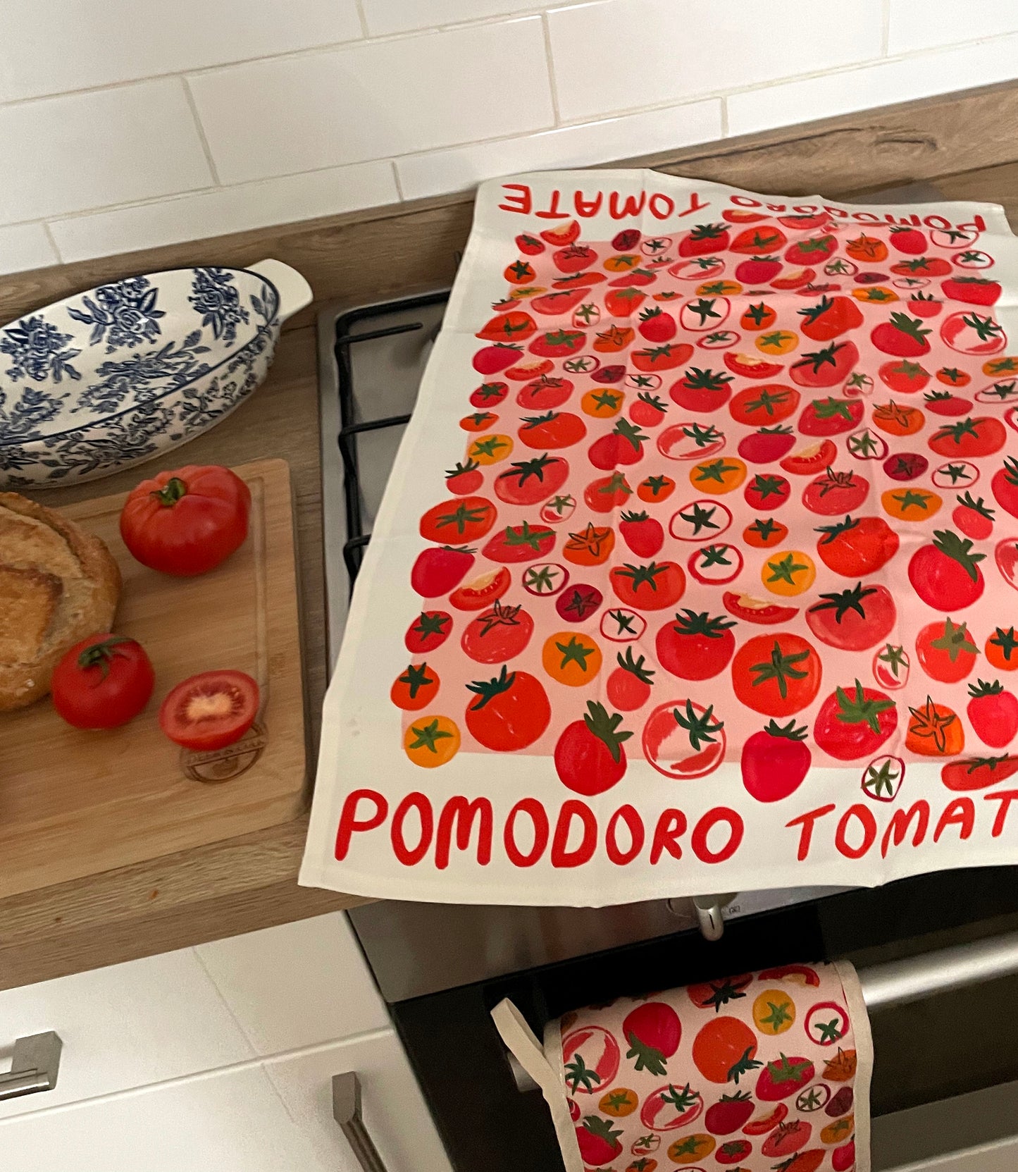 Pomodoro Tomatoes Organic Cotton Tea Towel