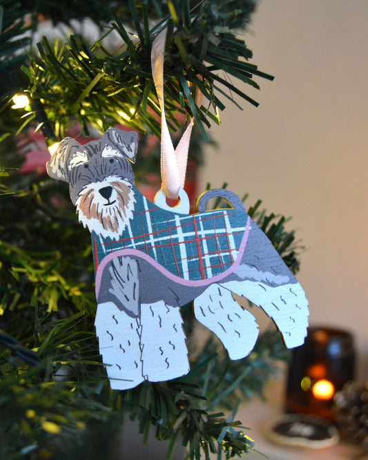 Schnauzer Dog Christmas Decoration