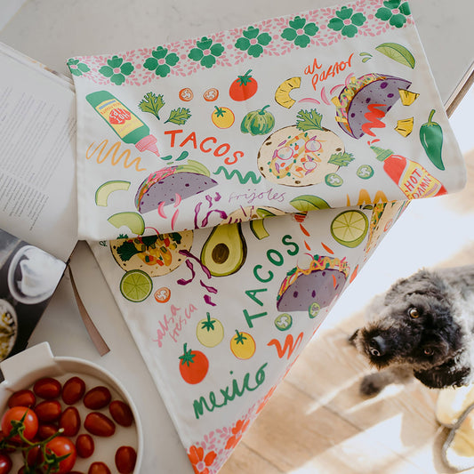 Tacos Organic Cotton Tea Towel