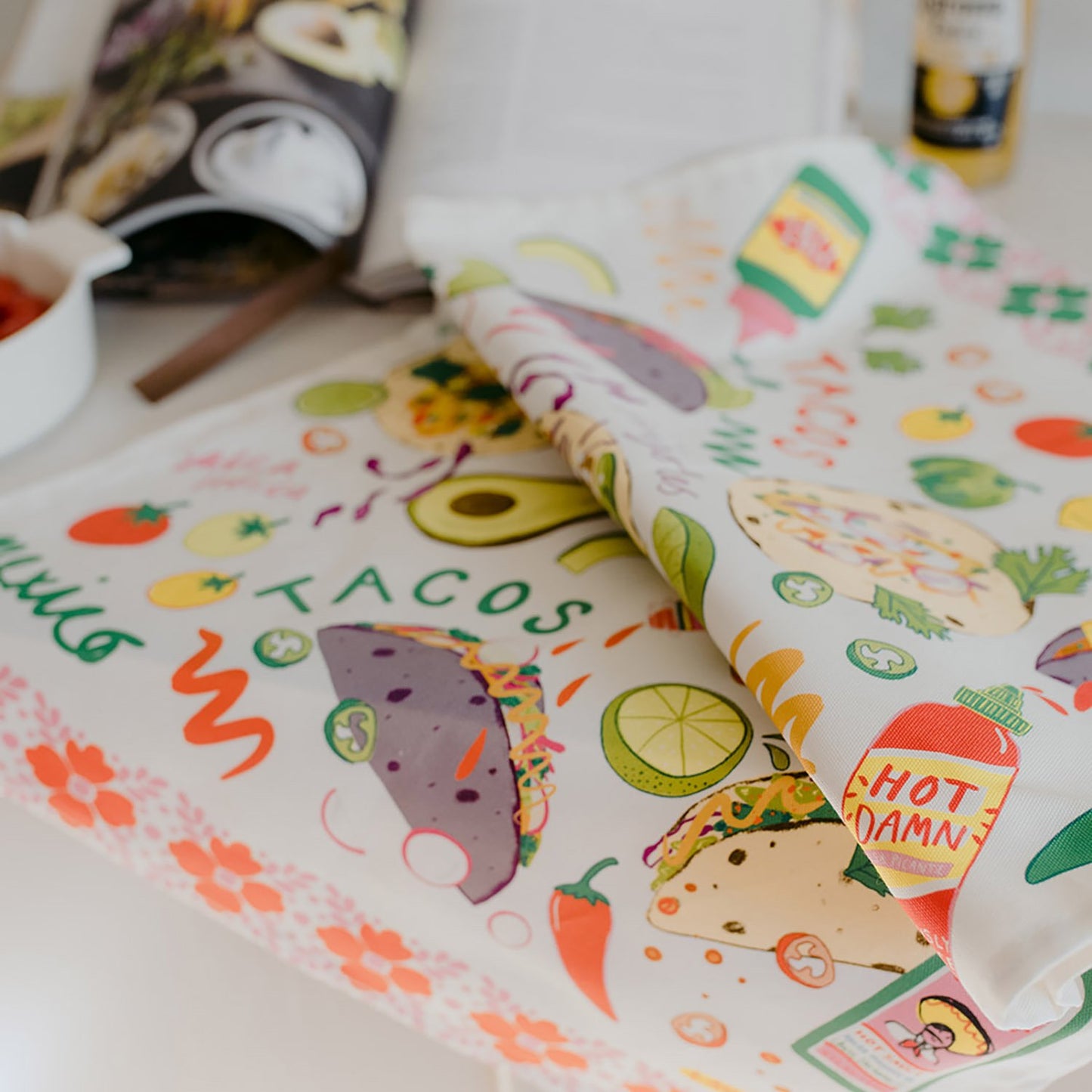 Tacos Organic Cotton Tea Towel