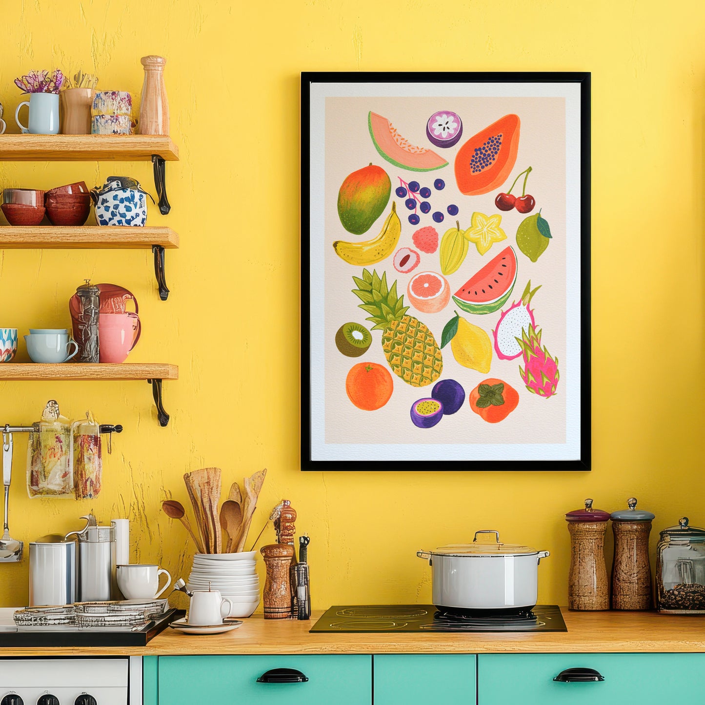 Tropical Fruit Art Print