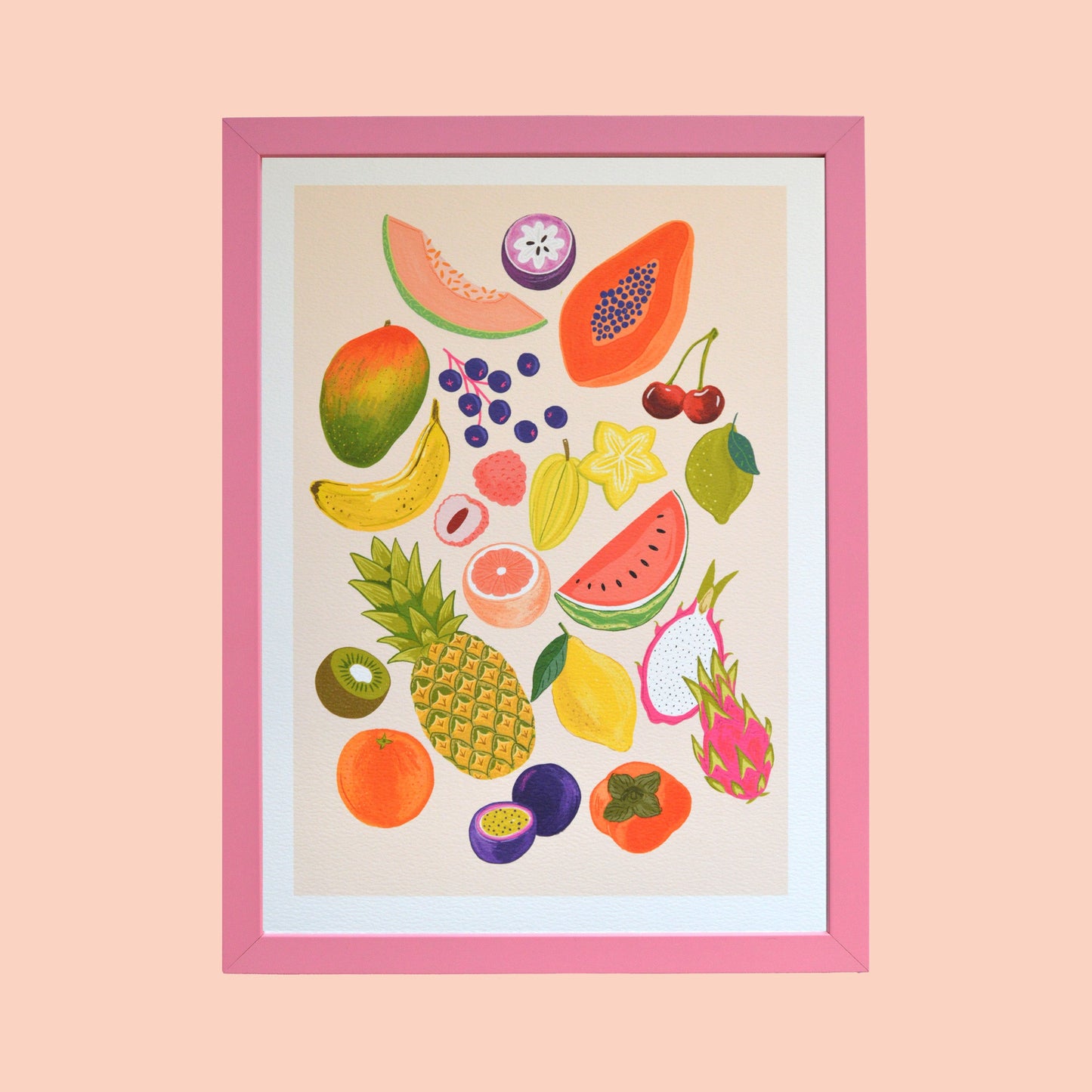 Tropical Fruit Art Print